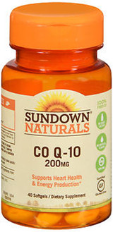 Sundown Naturals Co Q-10 200mg - 40 Softgels