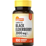 Sundance Vitamins Sambucus Black Elderberry 1000 mg Quick Release Capsules - 100 ct