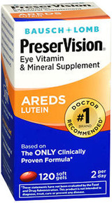 PreserVision Eye Vitamin and Mineral Supplement With Lutein - 120 Softgels