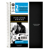 Five Star Notebook, College Ruled 100 Pages 9.5"X6" - 1 Pkg