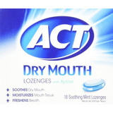 Act Dry Mouth Lozenges with Xylitol, Mint -18 count