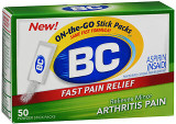 BC Arthritis Pain Powder Stick Packs - 50 ct