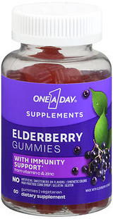 One-A-Day Supplements Elderberry Gummies - 60 ct