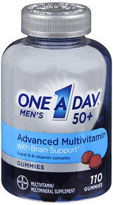 One A Day Advanced Multivitamin Men's 50+ Gummies - 110 ct