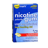 Sunmark Nicotine Polacrilex Gum 4 mg Original - 110 ct