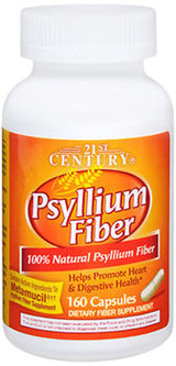 21st Century Psyllium Fiber - 160 Capsules