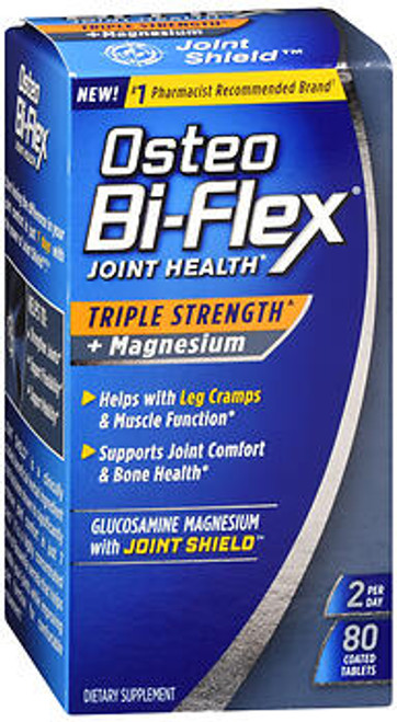 Osteo Bi-Flex Joint Health Triple Strength + Magnesium Coated Tablets - 80 ct