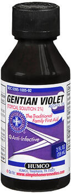 Humco Gentian Violet Topical Solution 2% - 2 oz