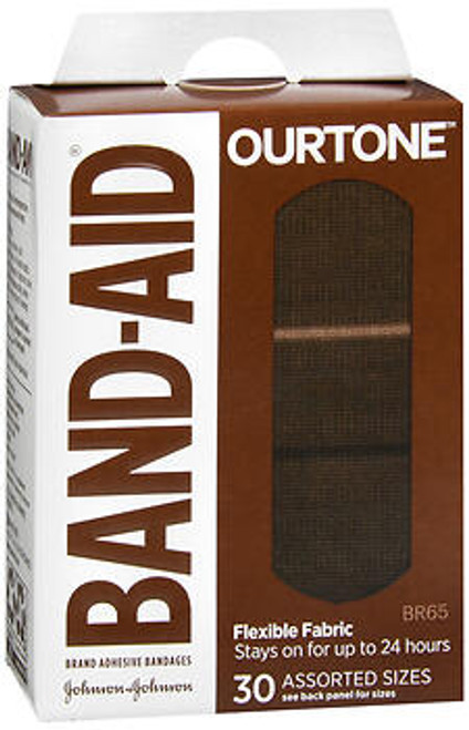 BAND-AID OurTone Adhesive Bandages Assorted Sizes BR65 - 30 ct