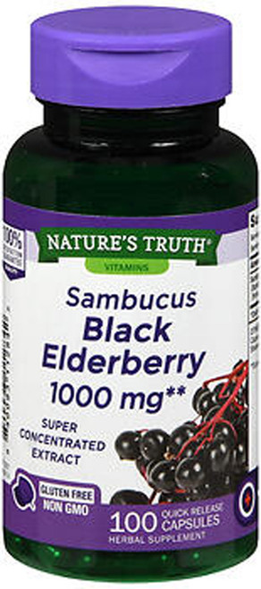 Nature's Truth Sambucus Black Elderberry 2,000 mg Quick Release Capsules - 100 ct