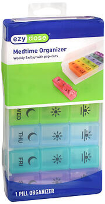 Ezy Medtime Weekly Pill Organizer 3XDay - 1 ea  #70311