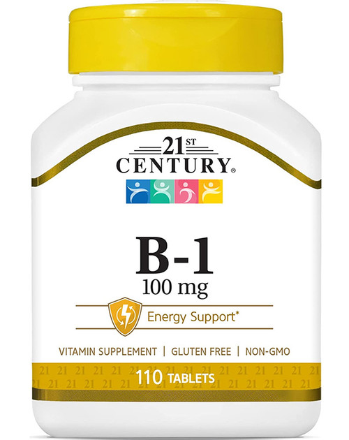 21st Century B-1 100 mg Supplement Tablets - 110 ct