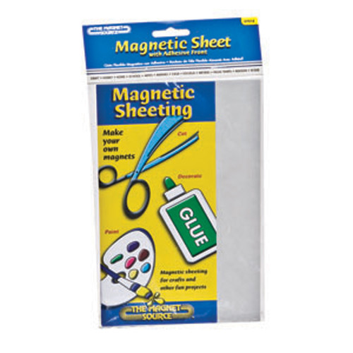 Magnetic, Sheeting, Black, 5" X 8" - 1 Pkg
