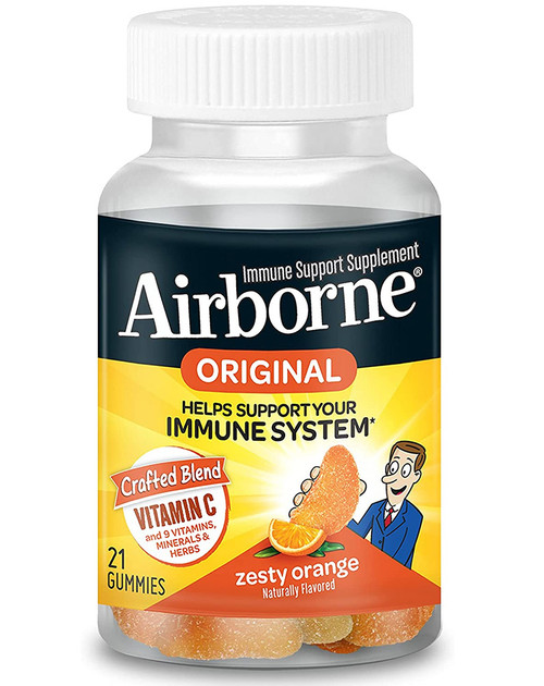 Airborne Vitamin C Gummies Zesty Orange - 21 Each