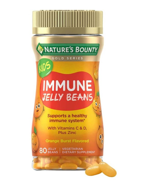 Nature's Bounty Gold Series Kids Immune Jelly Beans Orange Burst - 80 ct