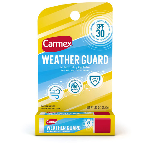 Carmex Weather Guard Moisturizing Lip Balm - 12 ct