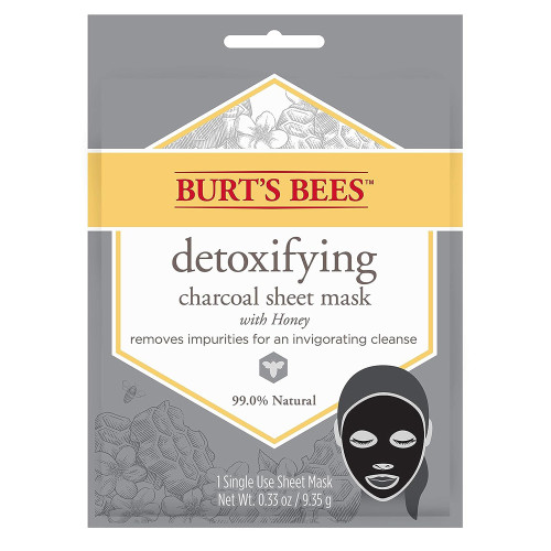 Burt's Bees Detoxifying Charcoal Facial Sheet Mask-6pks of 1 ct