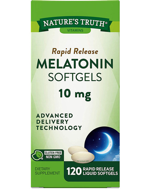 Nature's Truth Rapid Release Melatonin Liquid Softgels - 120 ct