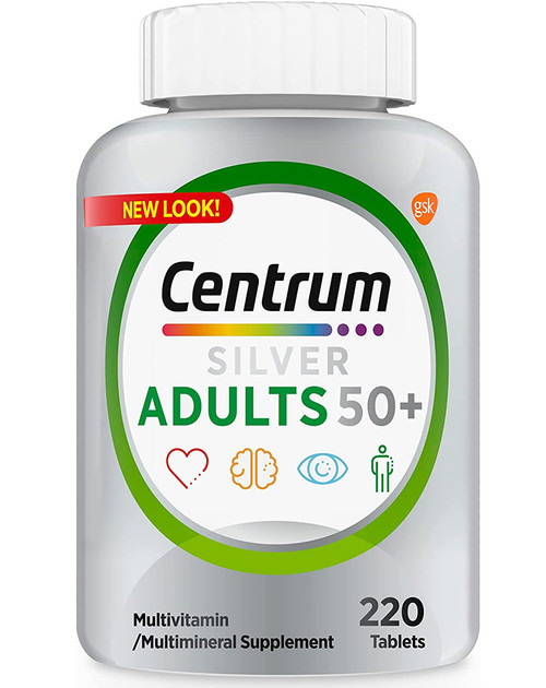 Centrum Silver Multivitamin Tablets for Adults 50 Plus - 220 ct