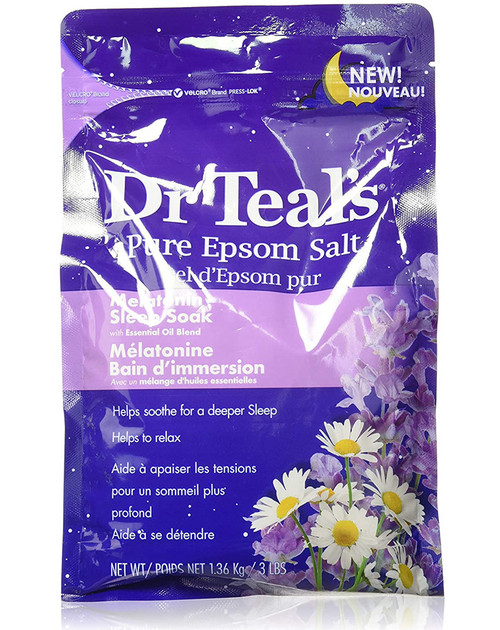 Dr. Teal's Pure Epsom Salt Melatonin Sleep Soak - 3 LB