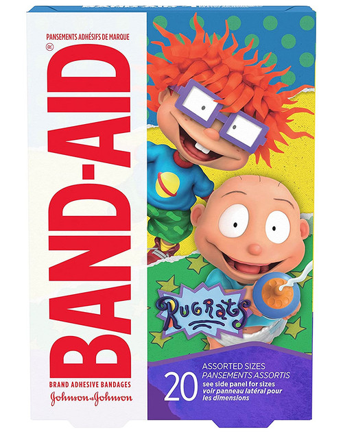 Band-Aid Brand Adhesive Bandages Assorted Sizes Rugrats - 20 ct