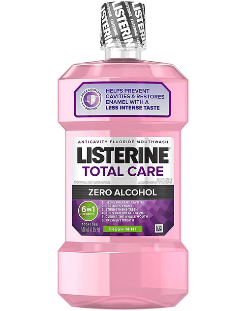Listerine Total Care Zero Anticavity Mouthwash Fresh Mint - 16.9 oz