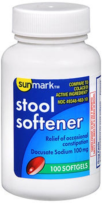 Sunmark Stool Softener Softgels - 100 ct