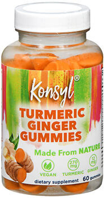 Konsyl Turmeric Ginger Gummies - 60 ct