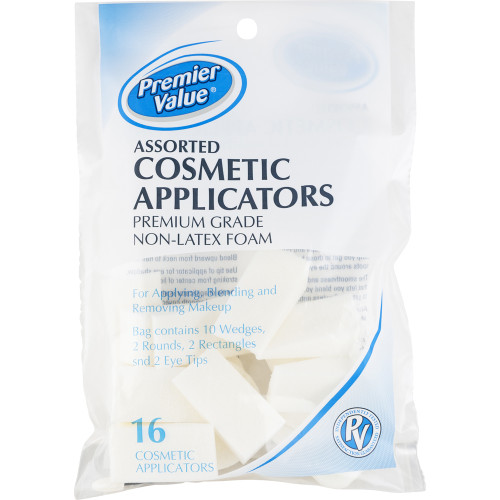 Premier Value Cosmetic Applicators Assorted - 16 ct