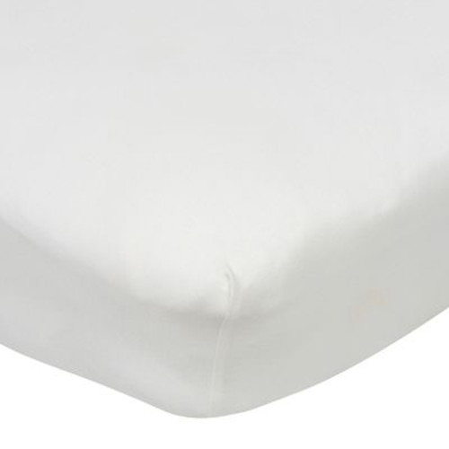 Baby Neutral White Fitted Crib Sheet