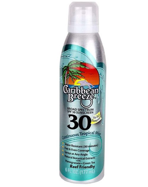 Caribbean Breeze Reef Friendly SPF 30 Continuous Tropical Mist Sunscreen