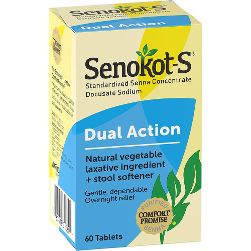 Senokot-S Natural Laxative plus Stool Softener - 60 ct