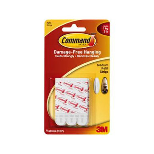 Command Adhesive Replacement Strips, 3.8 X 6.7" - 1 Pkg