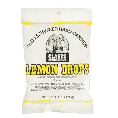 Claeys Lemon Candies, Lemon, 6oz  - Each