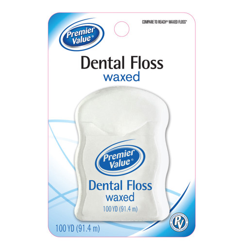 Premier Value Dental Floss Wax - 100 yd.