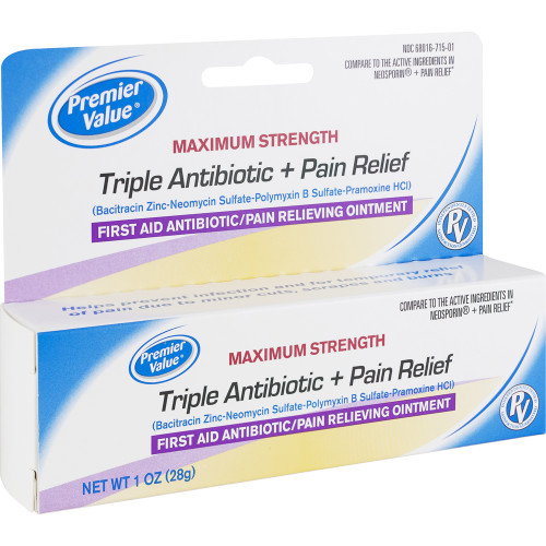 Premier Value Triple Antibiotic Plus Oint - 1oz