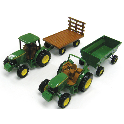 John Deere Tractor/Wagon Set Assorted - 1 Pkg