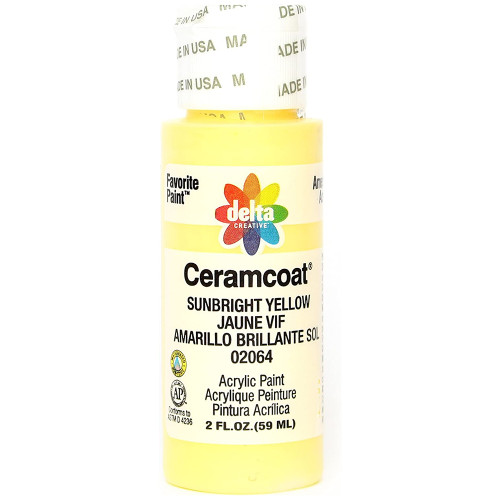 Ceramcoat Paint Sunbright Yellow - 2 oz