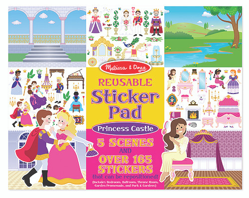 Melissa & Doug  Reusable Sticker Pad-Princess Castle Activity Book