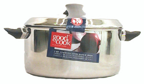 Good Cook 5 Quart Stainless Steel Dutch Oven w/ Lid