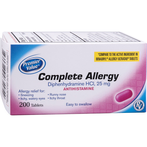 Premier Value Complete Allergy Tabs, 200ct