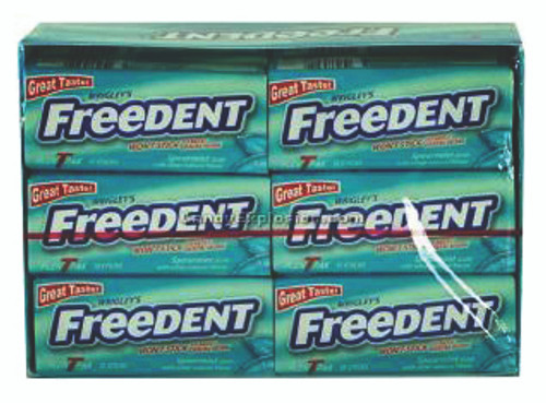 Freedent Spearmint 15 Stick Gum - 12 Pack Box