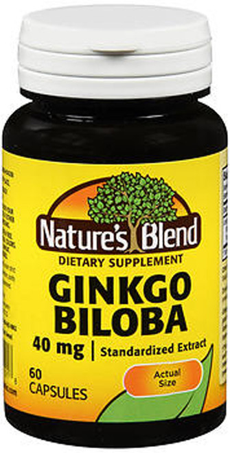 Nature's Blend Ginkgo Biloba 40 mg Capsules - 60 ct