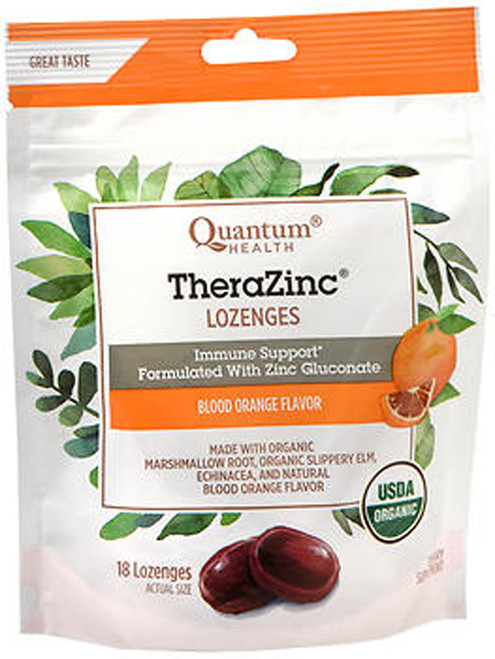 Quantum Health TheraZinc Lozenges Blood Orange - 18 ct