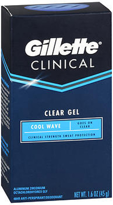 Gillette Clinical Endurance Anti-Perspirant/Deodorant Clear Gel Cool Wave - 1.6 oz