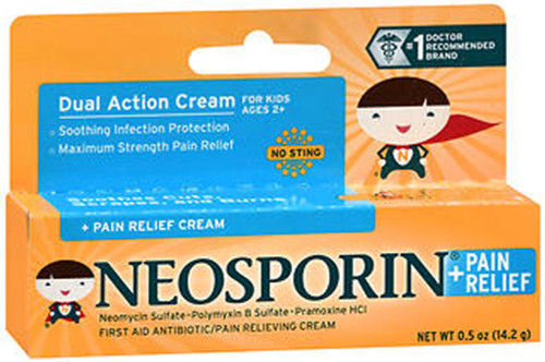 Neosporin + Pain Relief Cream, Kids - 0.5 oz