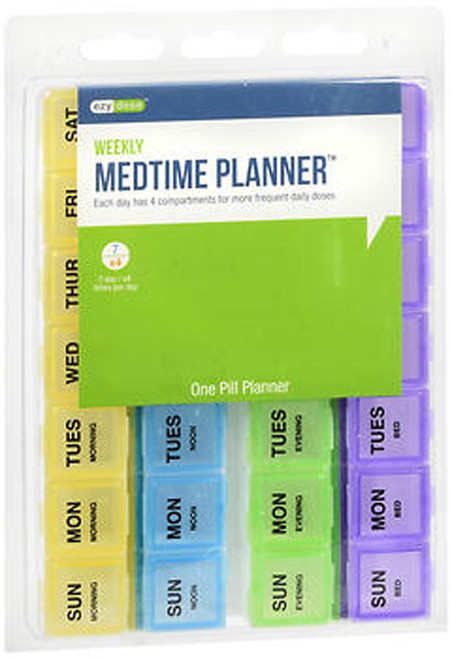 Ezy Dose Weekly Medtime Planner #67169