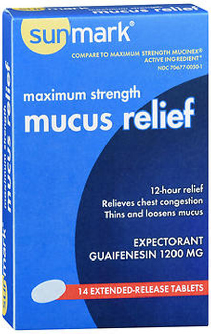 Sunmark Mucus Relief Extended-Release Tablets Maximum Strength - 14 ct