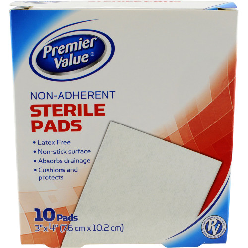 Premier Value Sterile Pads Nonadhere 3X4 - 10ct