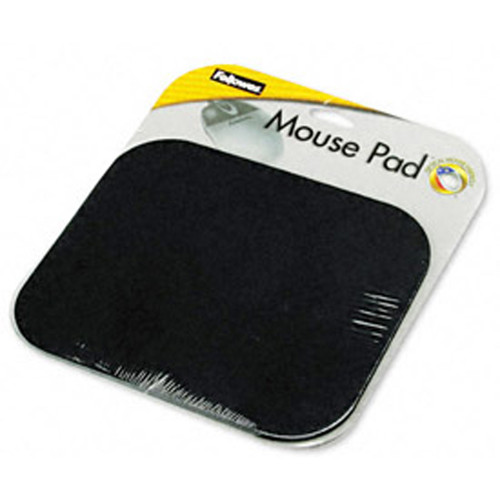 Medium Mouse Pad, Black, 3/6X9X8" - 1 Pkg